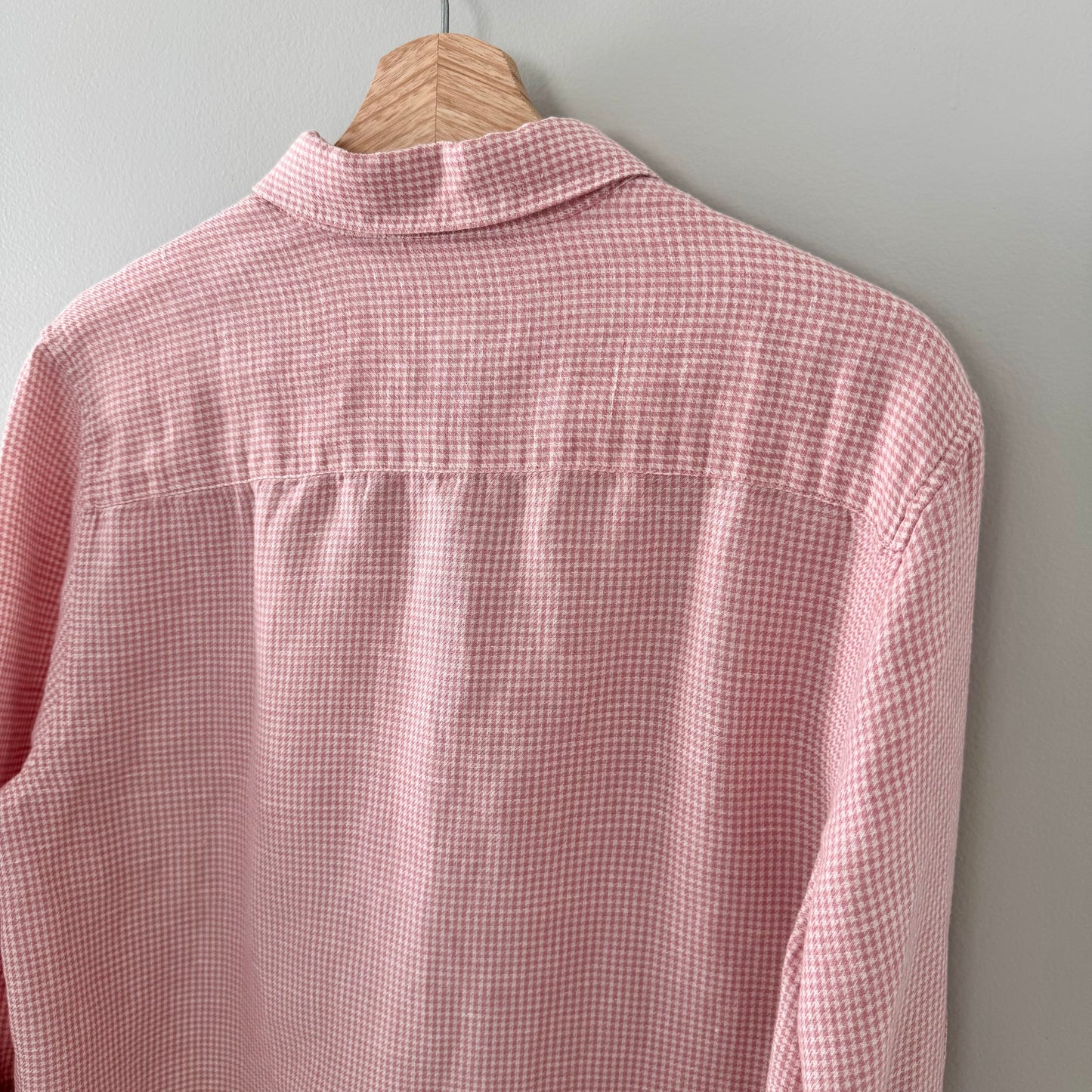 Talbots Houndstooth Button Up Flannel Shirt (L)