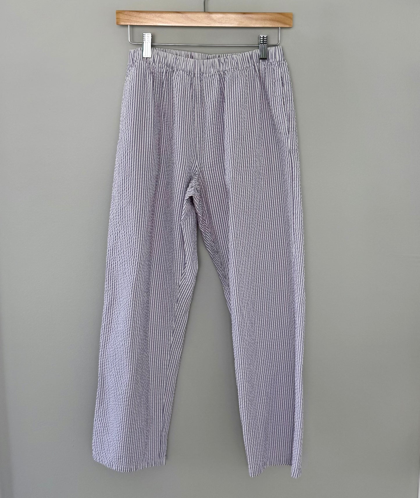 Purple Seersucker Pants (S)