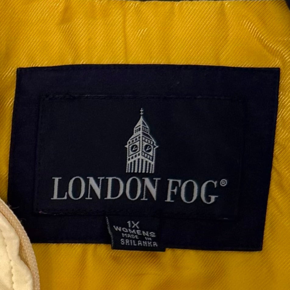 London Fog Light Yellow Zip-Up Jacket