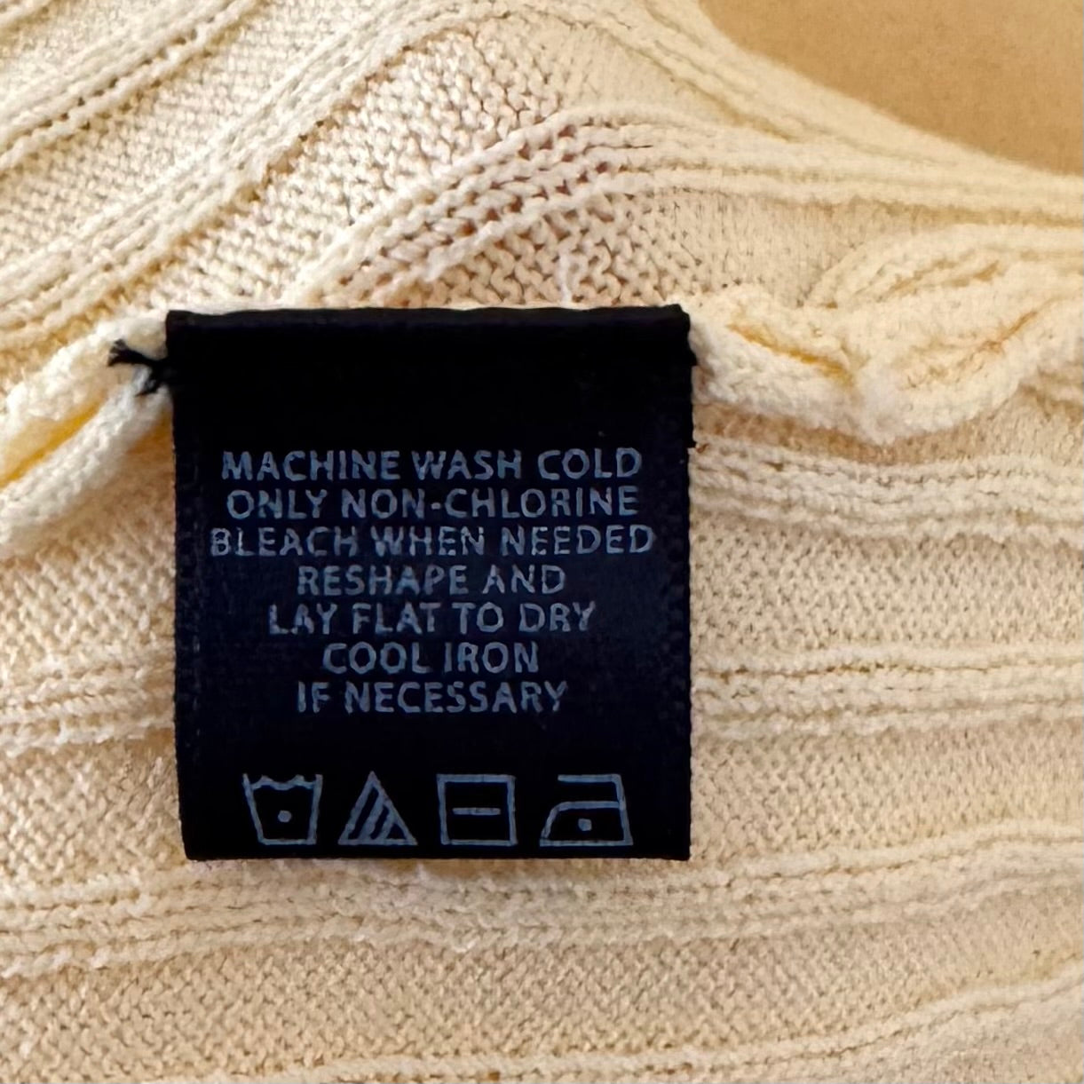 George Yellow Ribbed Cardigan (Large)