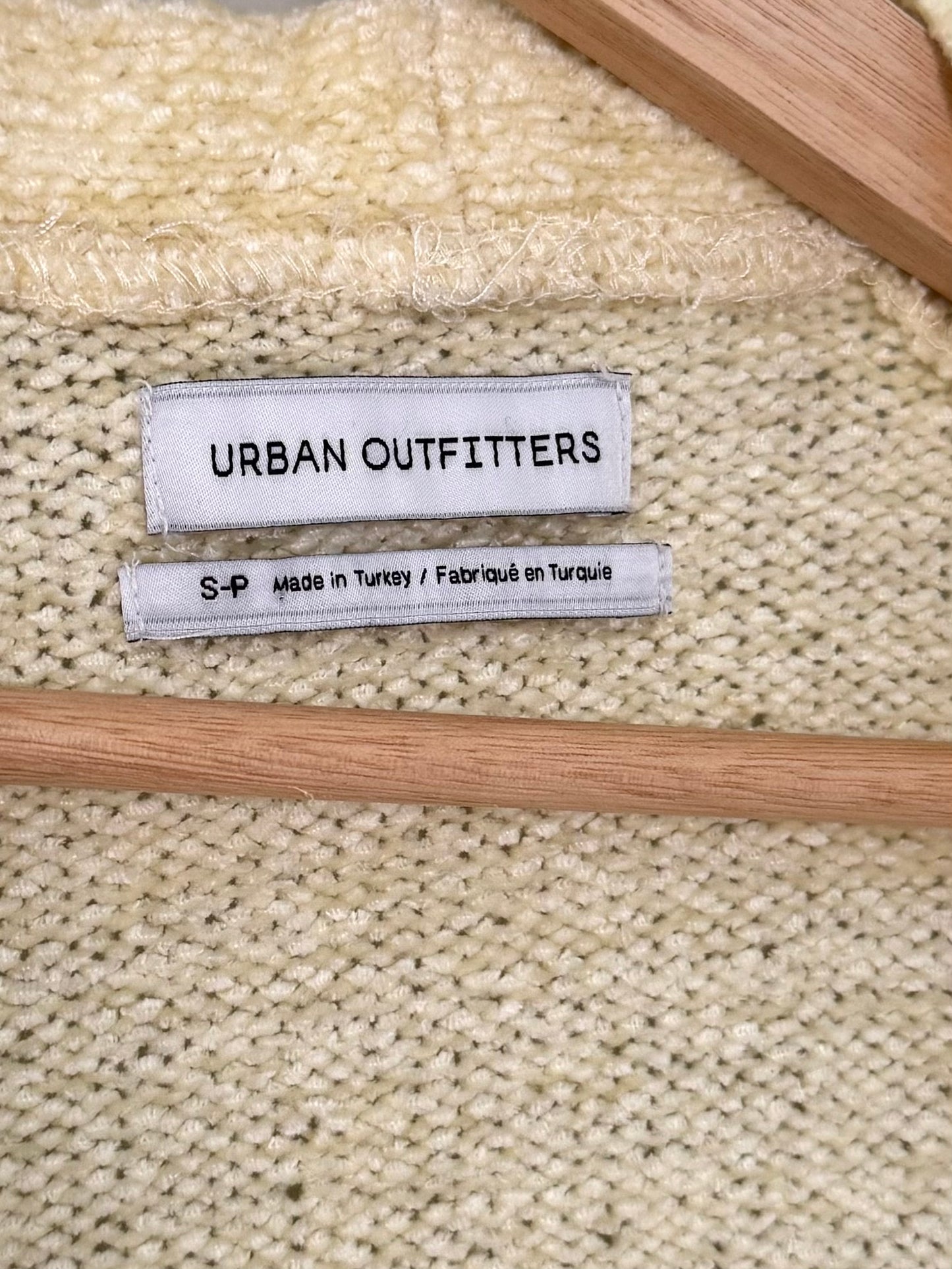 Urban Outfitters Light Yellow Sweater Cardigan (S)