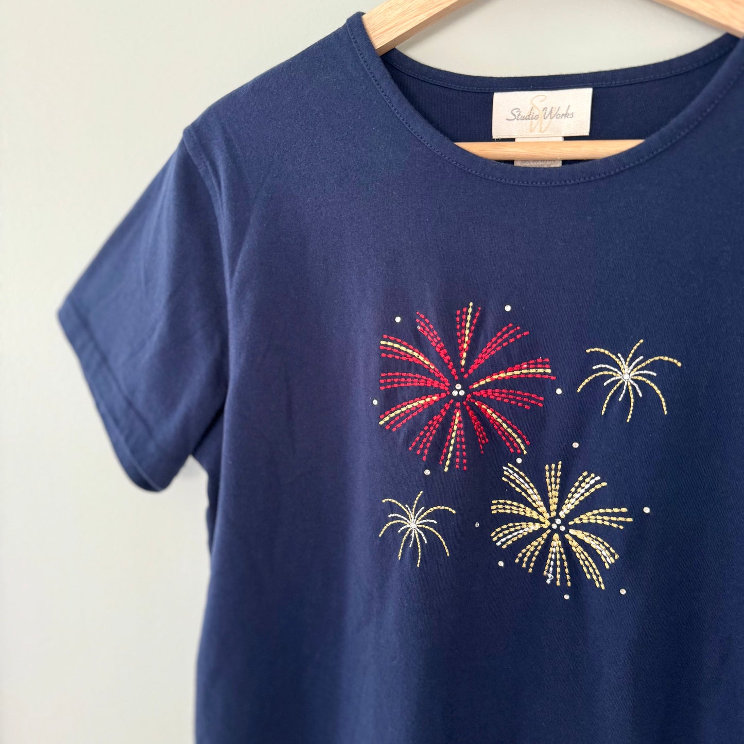 Studio Works Navy Blue Firework Top (M)
