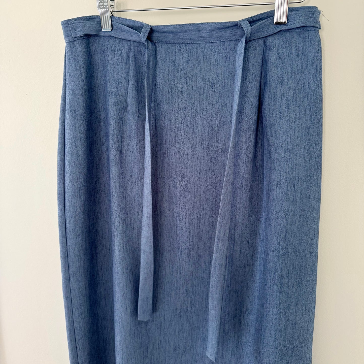 Inclinations Blue Chambray Skirt