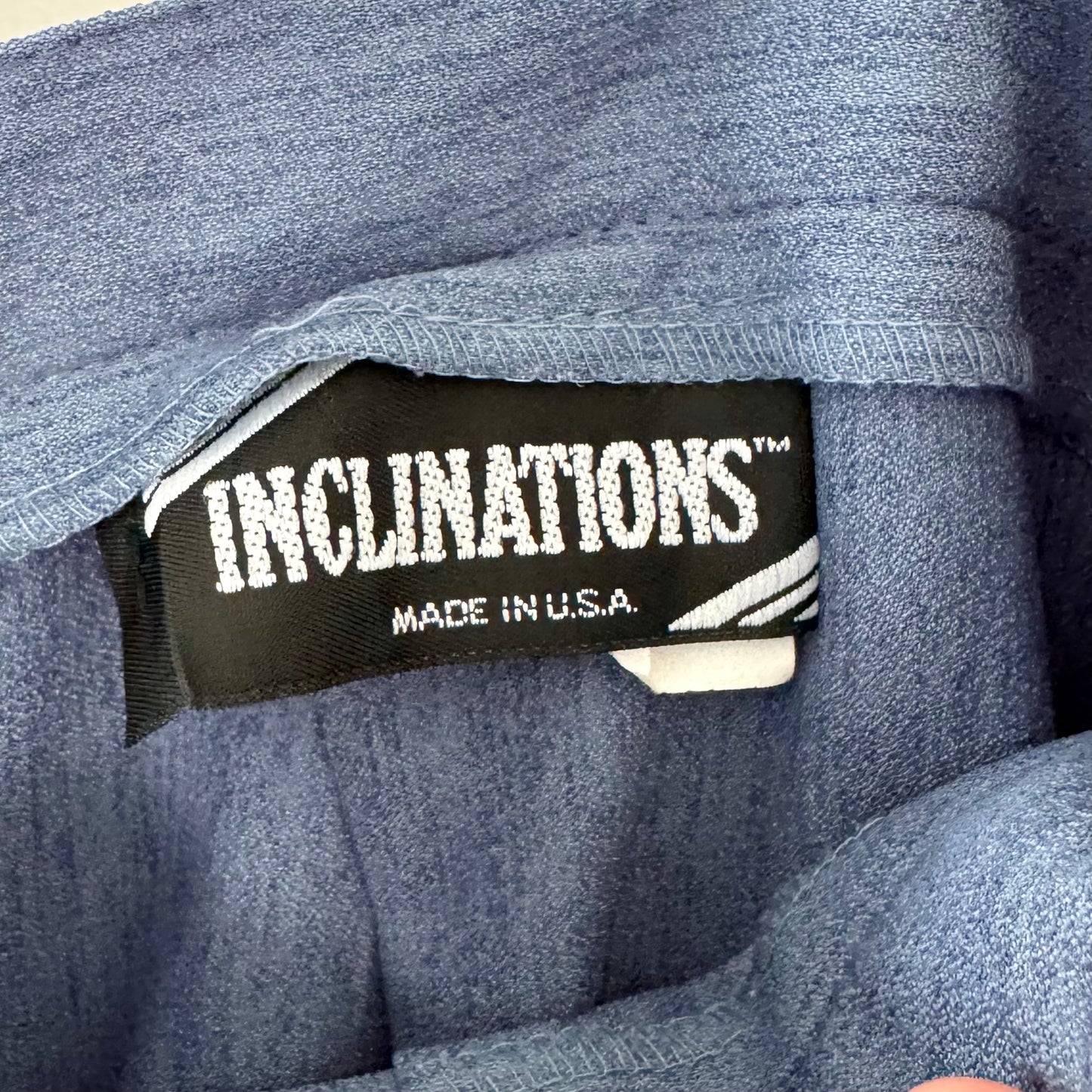 Inclinations Blue Chambray Skirt