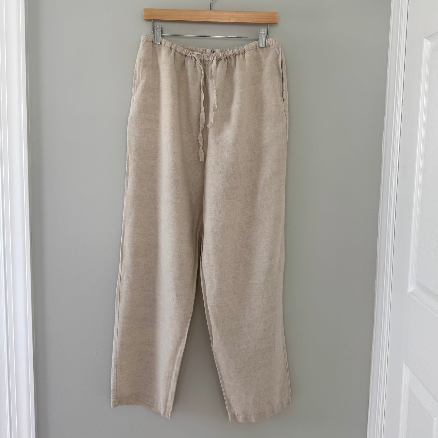 NWB Casuals Beige Linen Pants (M)