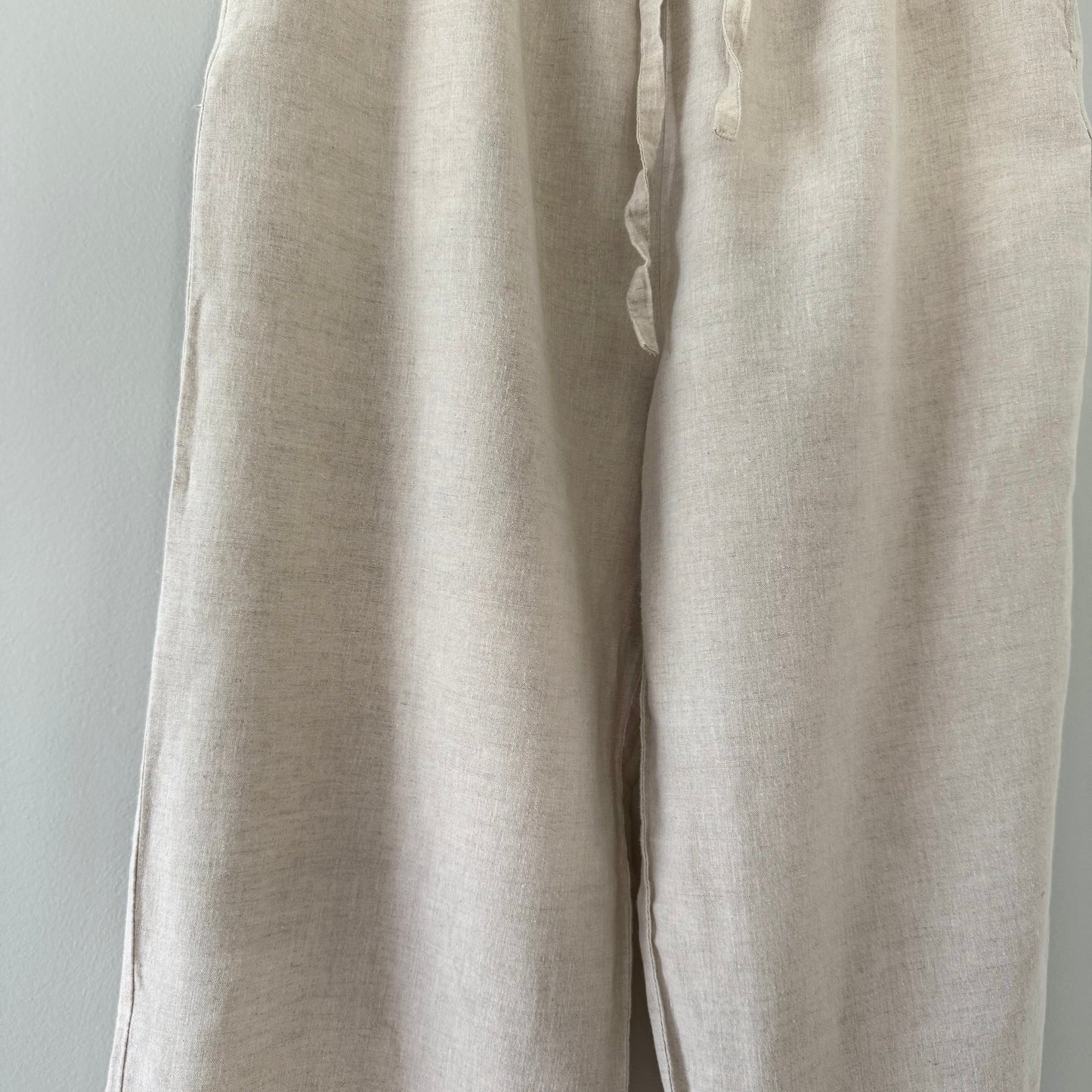 NWB Casuals Beige Linen Pants (M)