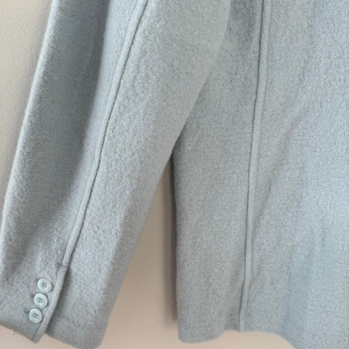 Willi Smith Powder Blue Button Front Sweater Jacket (M)