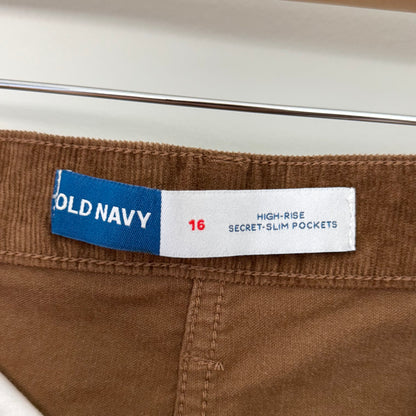 Old Navy High-Rise Brown Corduroy Skirt (16)