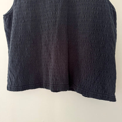 Talbots Petites Black Textured Tank Top (M)