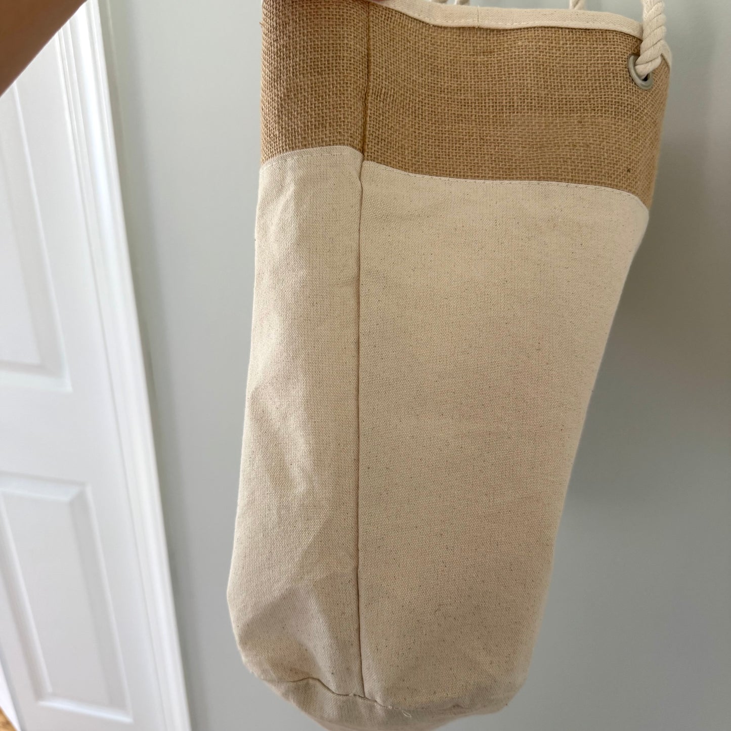 Jute Canvas Rope Tote Bag