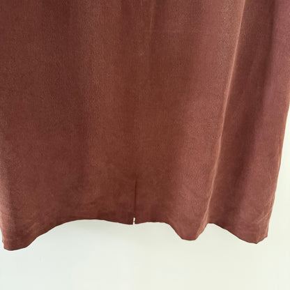 YL by Yair Chocolate Brown Cowl Neck Dress (14)