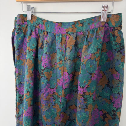 Point of View Vintage Floral A-line Skirt (16)