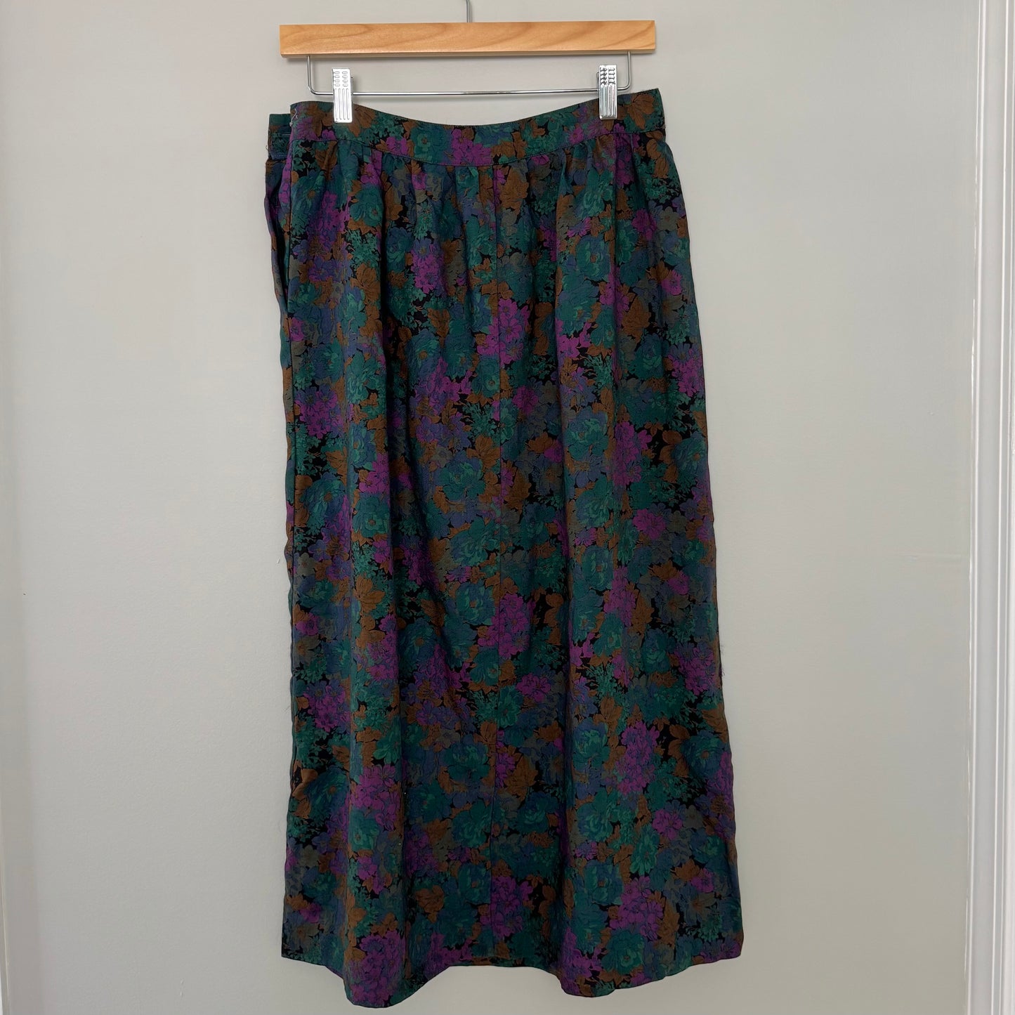 Point of View Vintage Floral A-line Skirt (16)