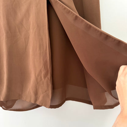 Casual Corner Brown A-Line Skirt (8)