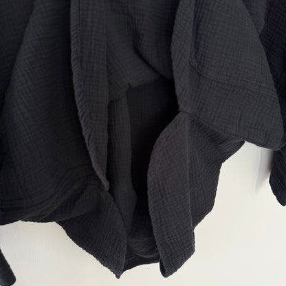 Jones NY Black Gauze Textured Blouse
