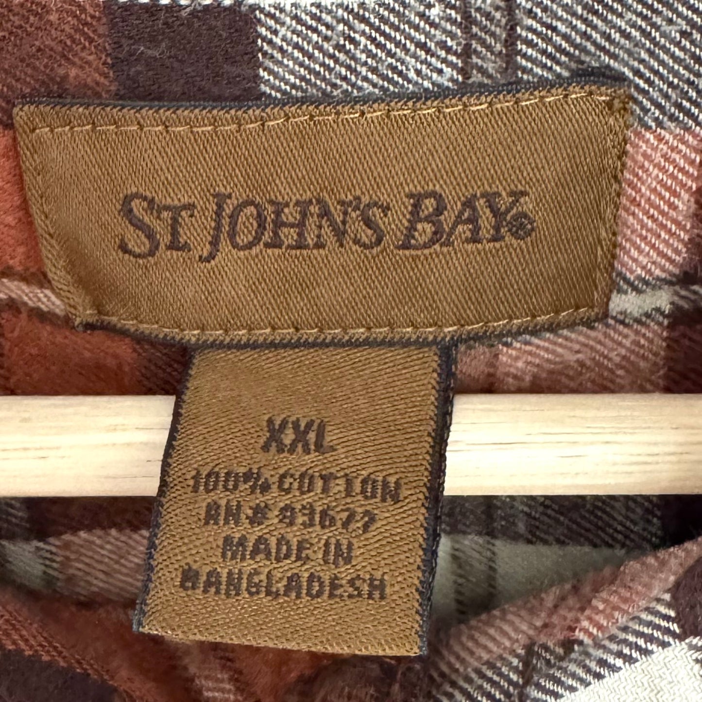 St. Johns Bay Button Up Flannel (XXL)