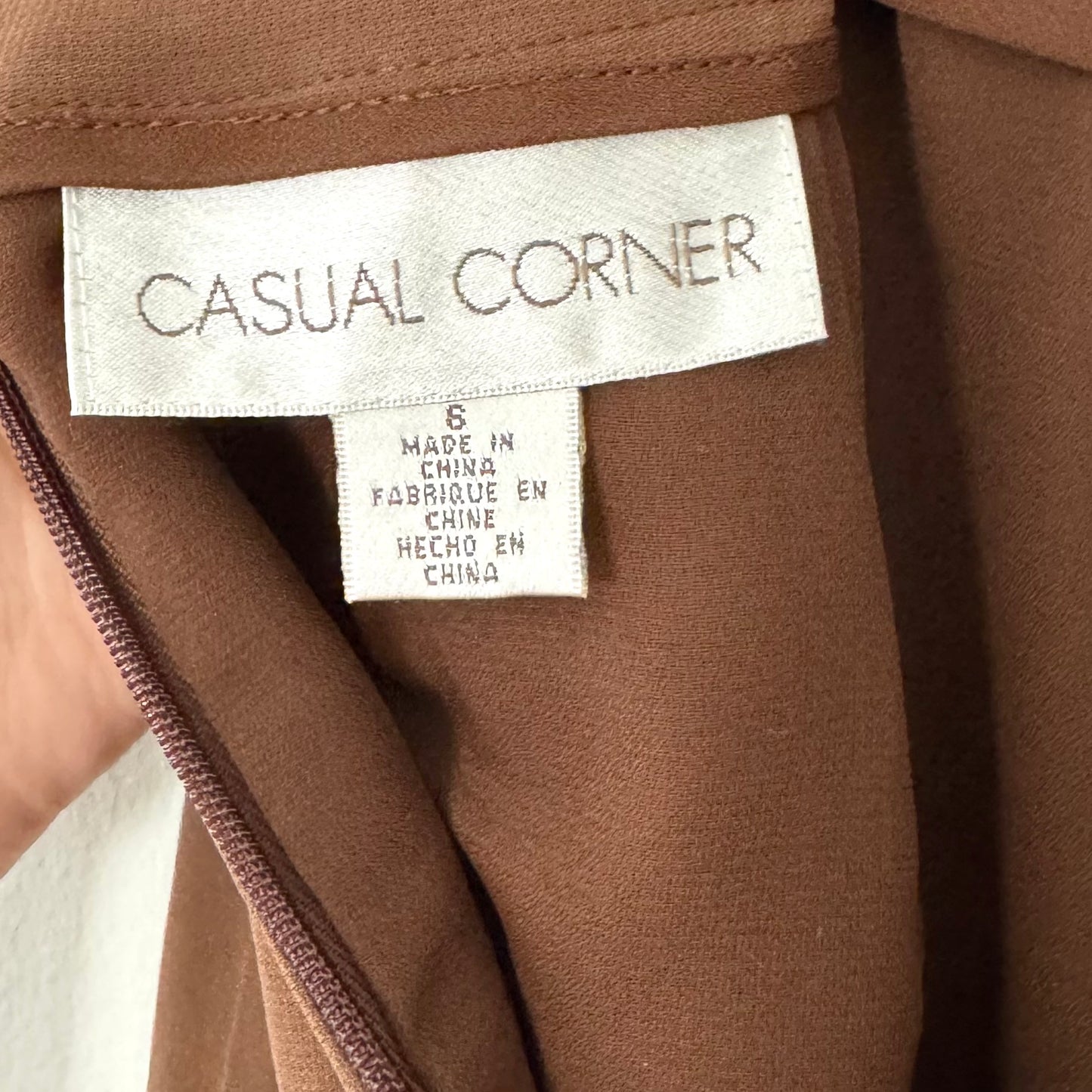 Casual Corner Brown A-Line Skirt (8)