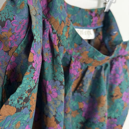 Point of View Vintage Floral A-line Skirt (16)