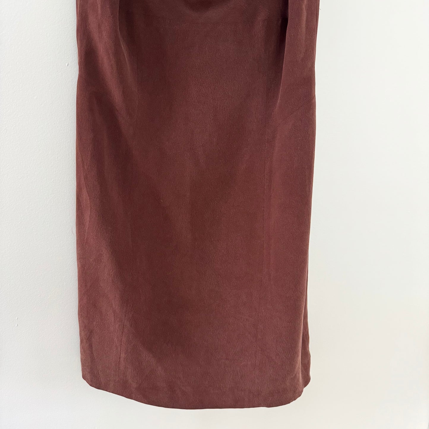 YL by Yair Chocolate Brown Cowl Neck Dress (14)