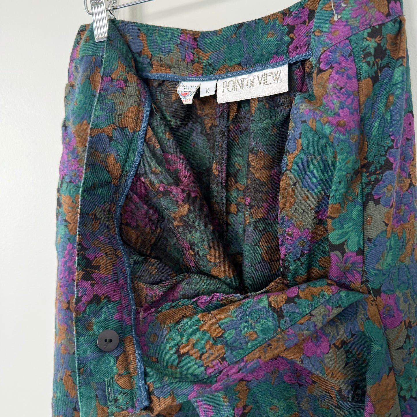 Point of View Vintage Floral A-line Skirt (16)