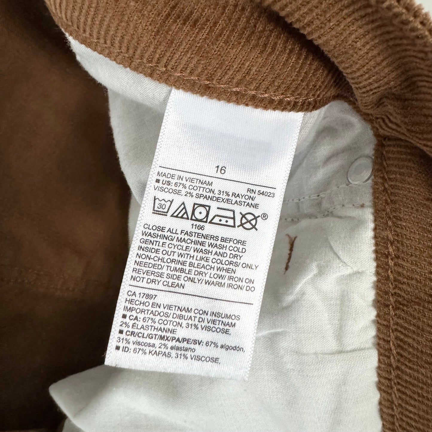 Old Navy High-Rise Brown Corduroy Skirt (16)
