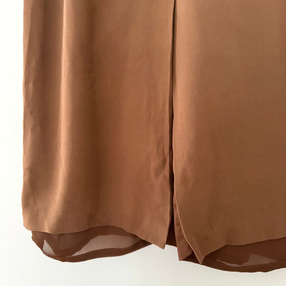 Casual Corner Brown A-Line Skirt (8)