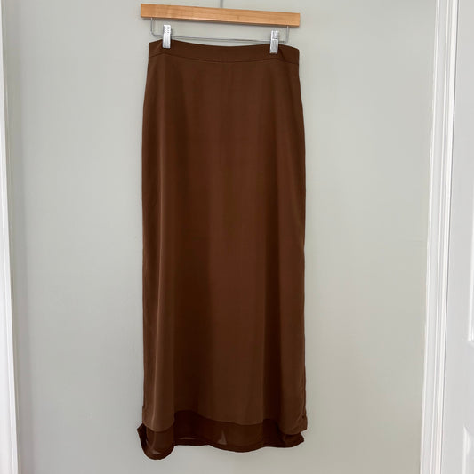 Casual Corner Brown A-Line Skirt (8)