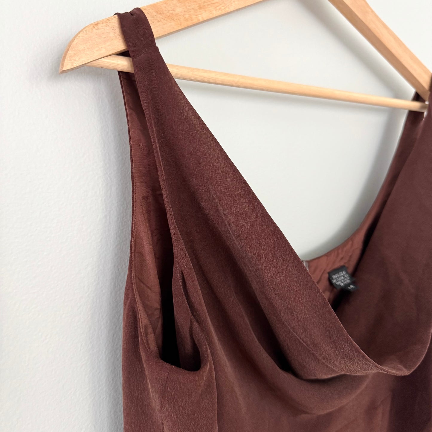 YL by Yair Chocolate Brown Cowl Neck Dress (14)