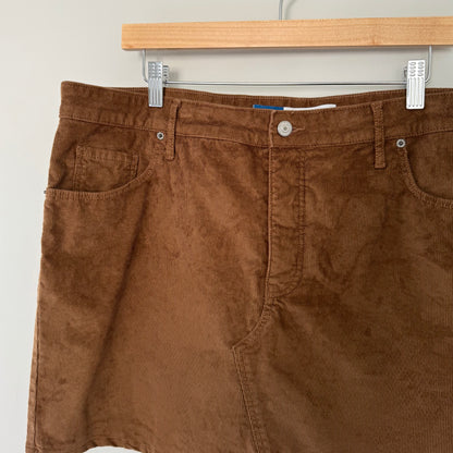 Old Navy High-Rise Brown Corduroy Skirt (16)
