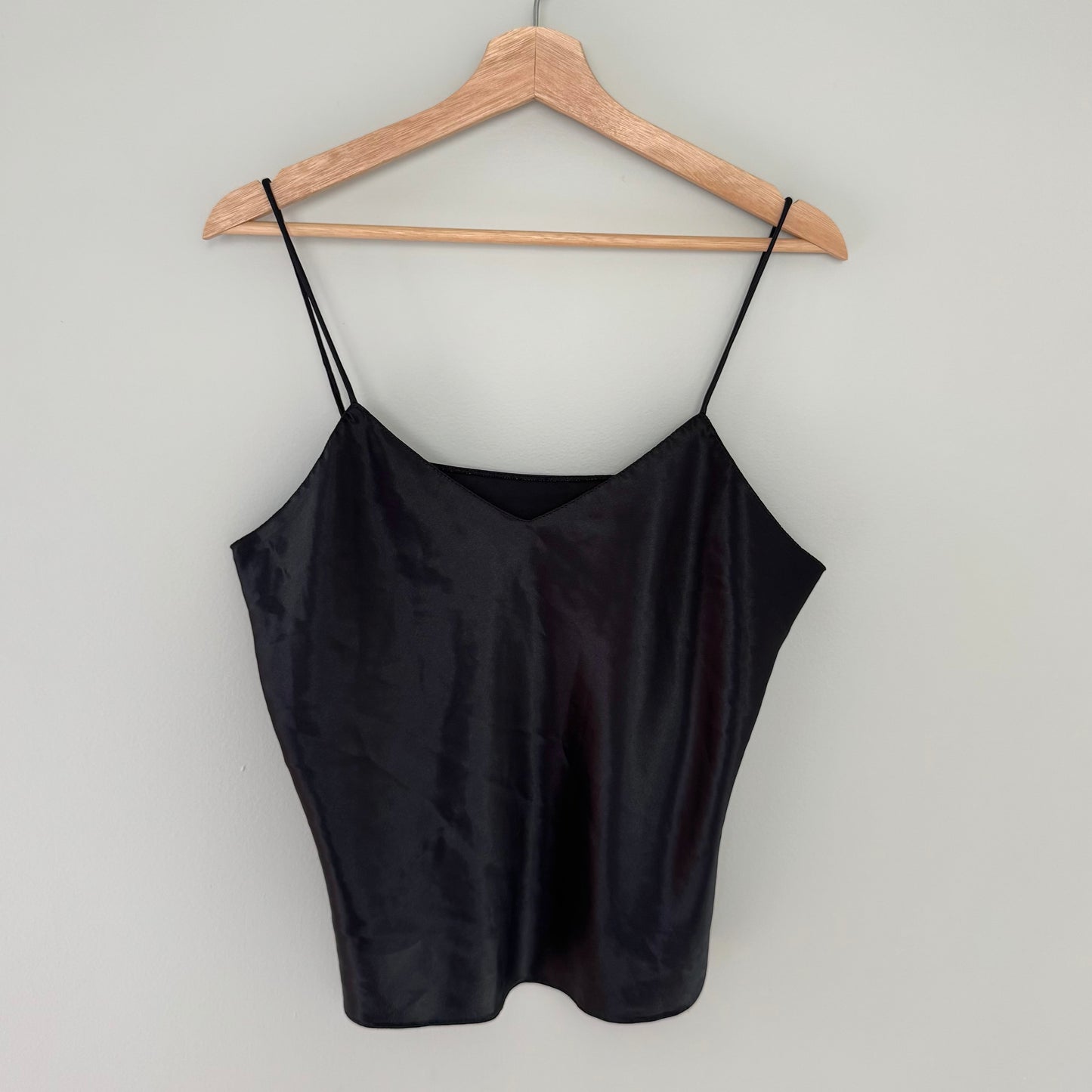 Indulgence Black Satin Camisole