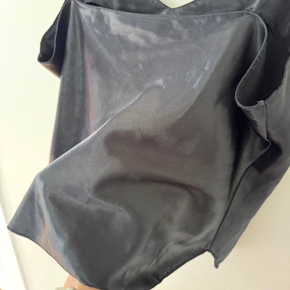 Indulgence Black Satin Camisole