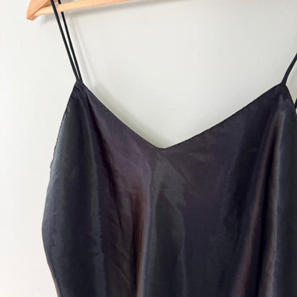 Indulgence Black Satin Camisole
