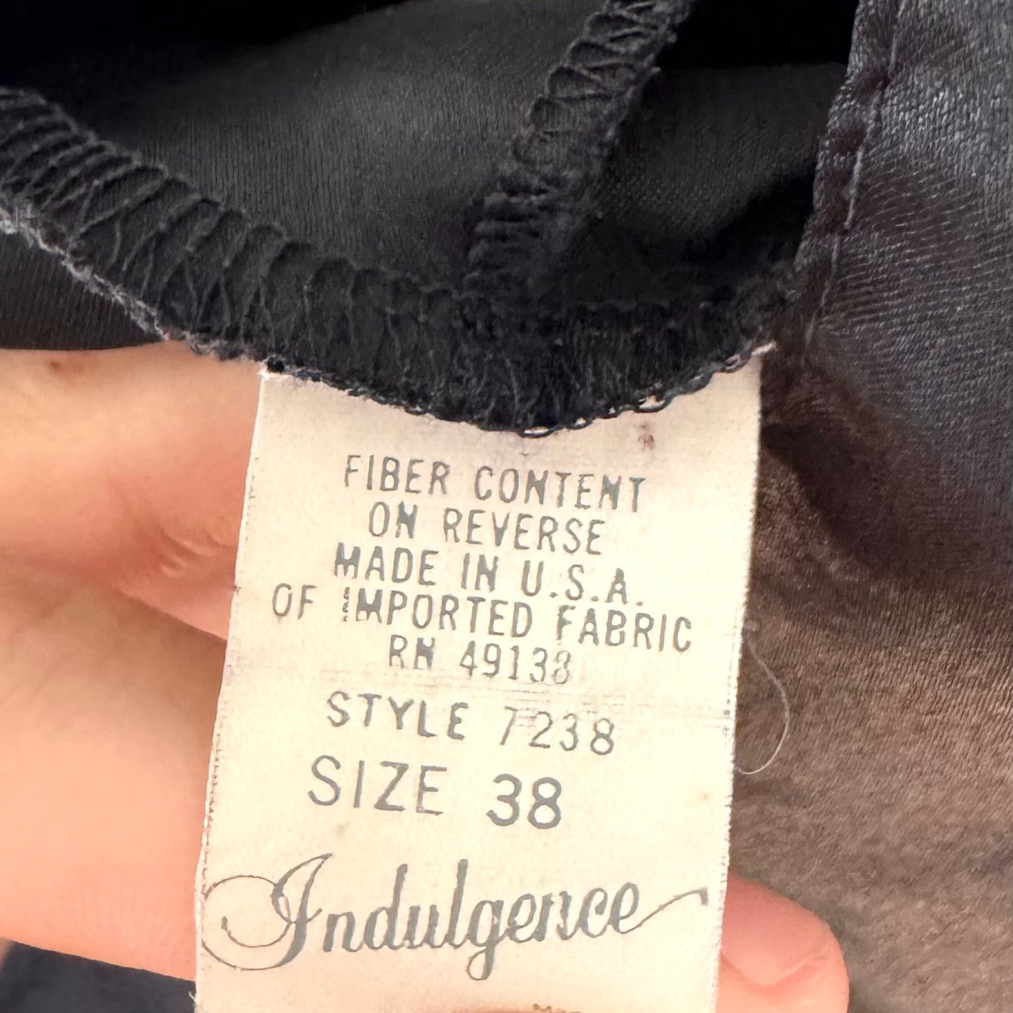 Indulgence Black Satin Camisole