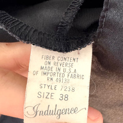 Indulgence Black Satin Camisole