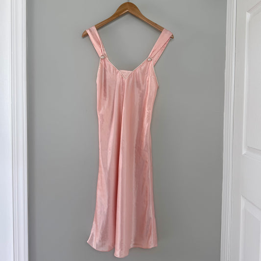 VS Baby Pink Satin Slip Dress (L)