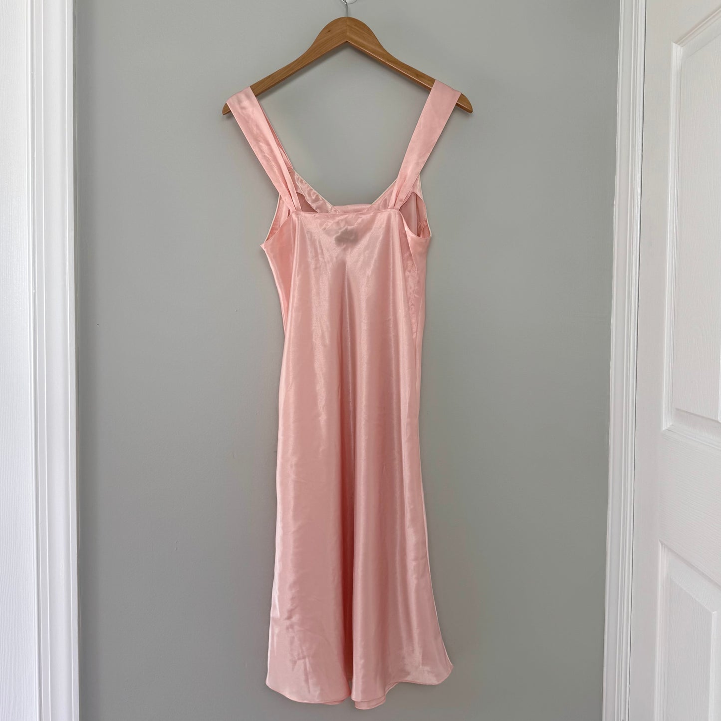 VS Baby Pink Satin Slip Dress (L)