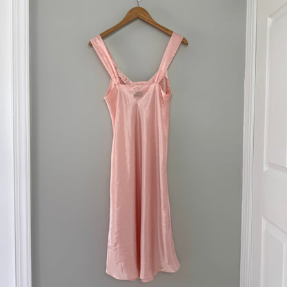 VS Baby Pink Satin Slip Dress (L)