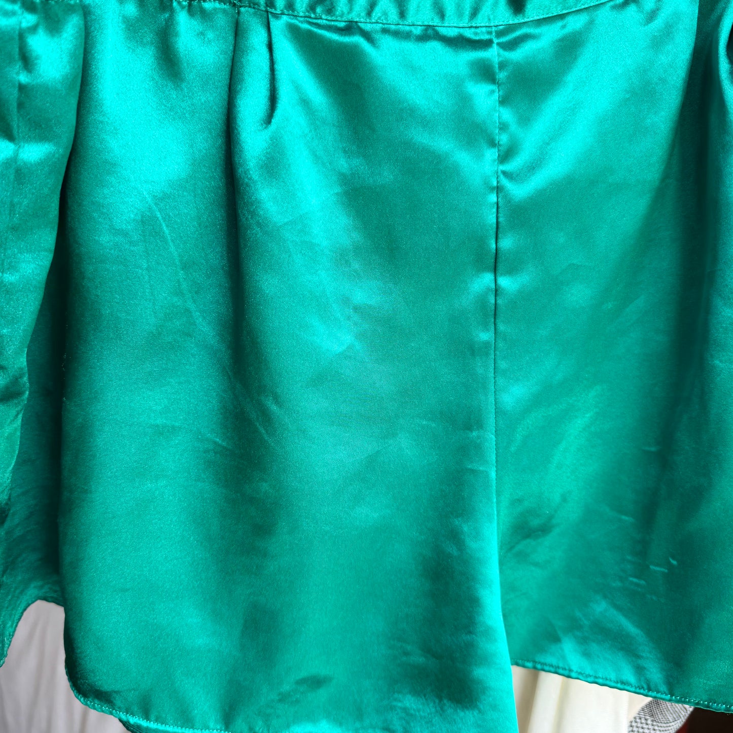 VS Emerald Green Satin Pajama Set (L)