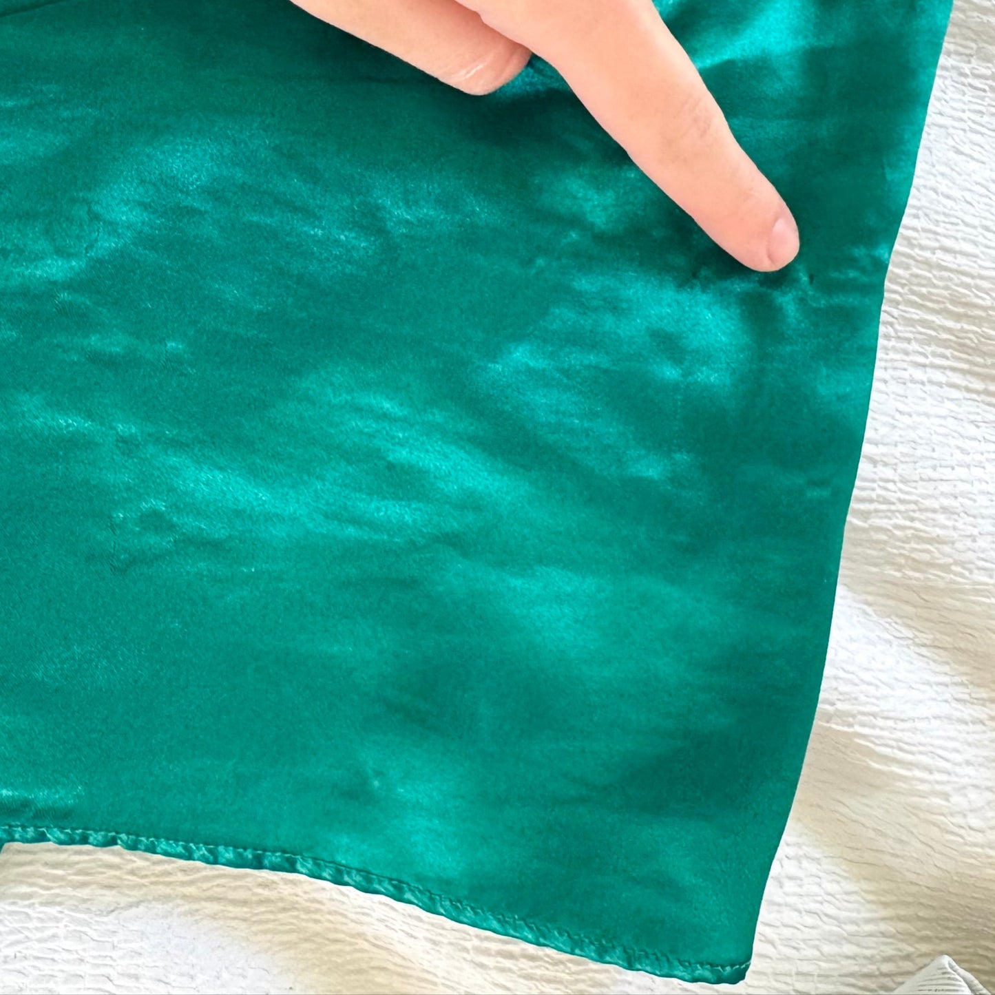 VS Emerald Green Satin Pajama Set (L)