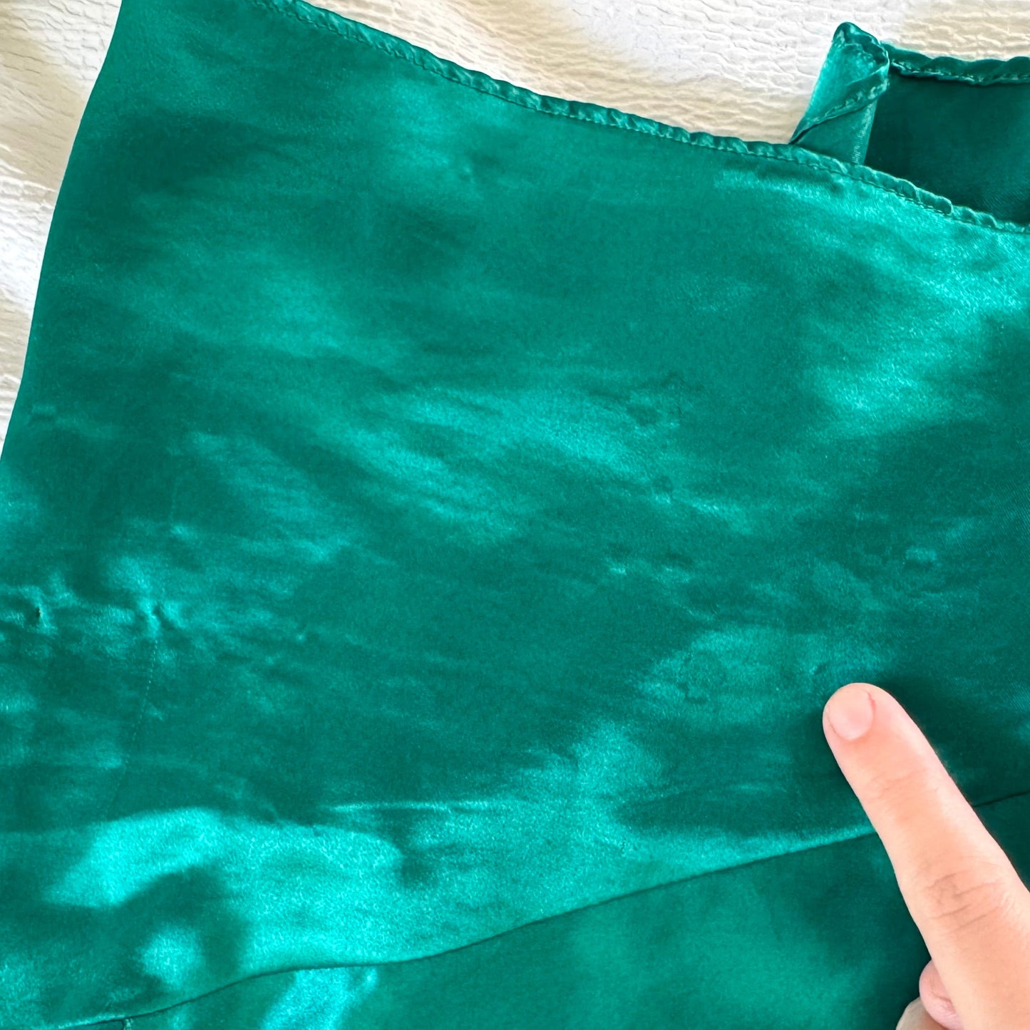 VS Emerald Green Satin Pajama Set (L)