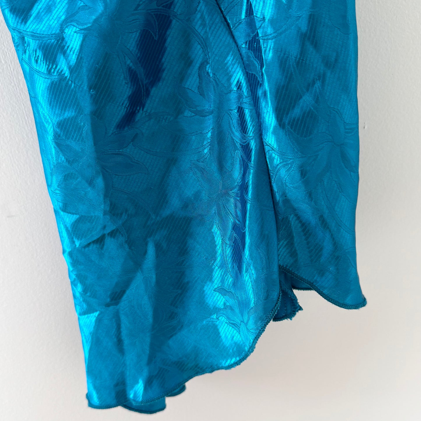 Colesce Collections Floral Blue Slip Dress (L)