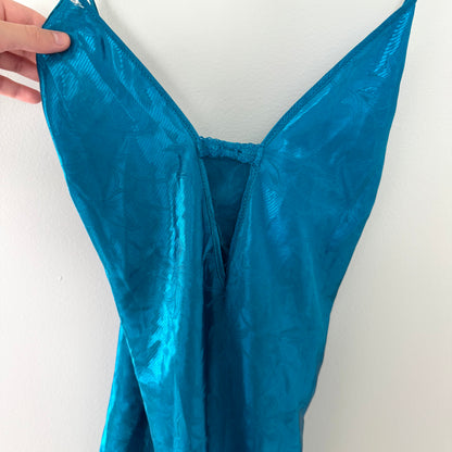 Colesce Collections Floral Blue Slip Dress (L)