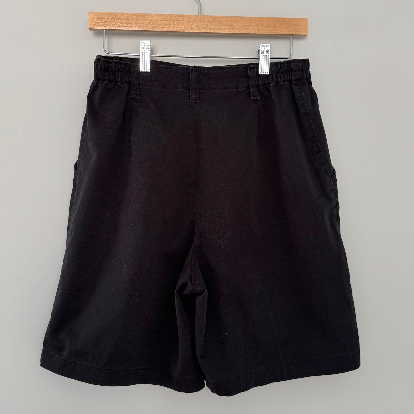 Lee Black High Waisted Pleated Shorts (12)