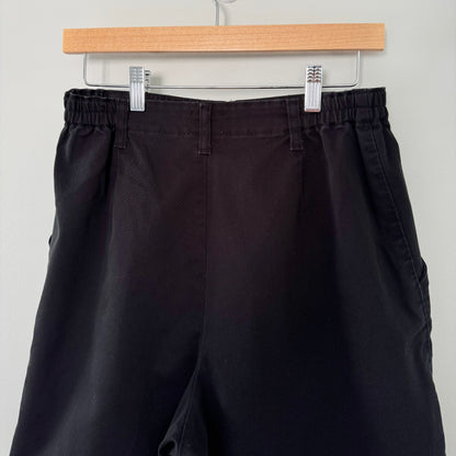Lee Black High Waisted Pleated Shorts (12)