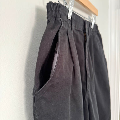 Lee Black High Waisted Pleated Shorts (12)