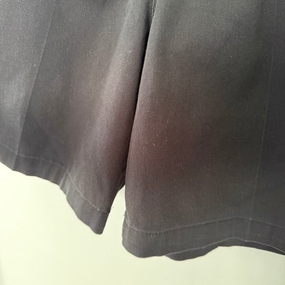 Lee Black High Waisted Pleated Shorts (12)