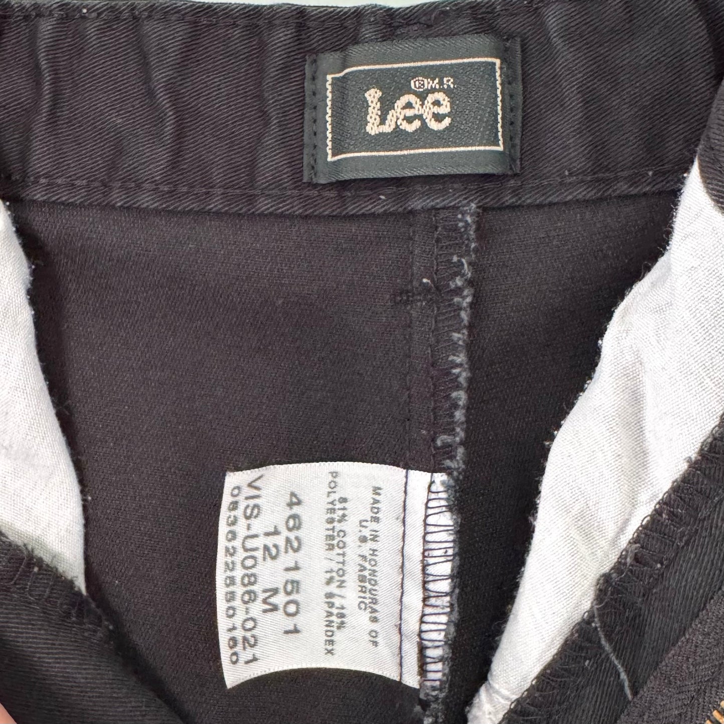 Lee Black High Waisted Pleated Shorts (12)