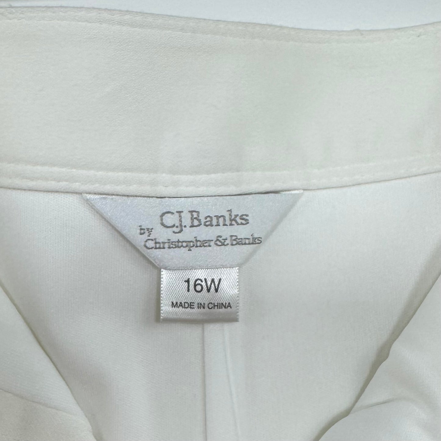 C.J. Banks White Stretch Scooter Skirt