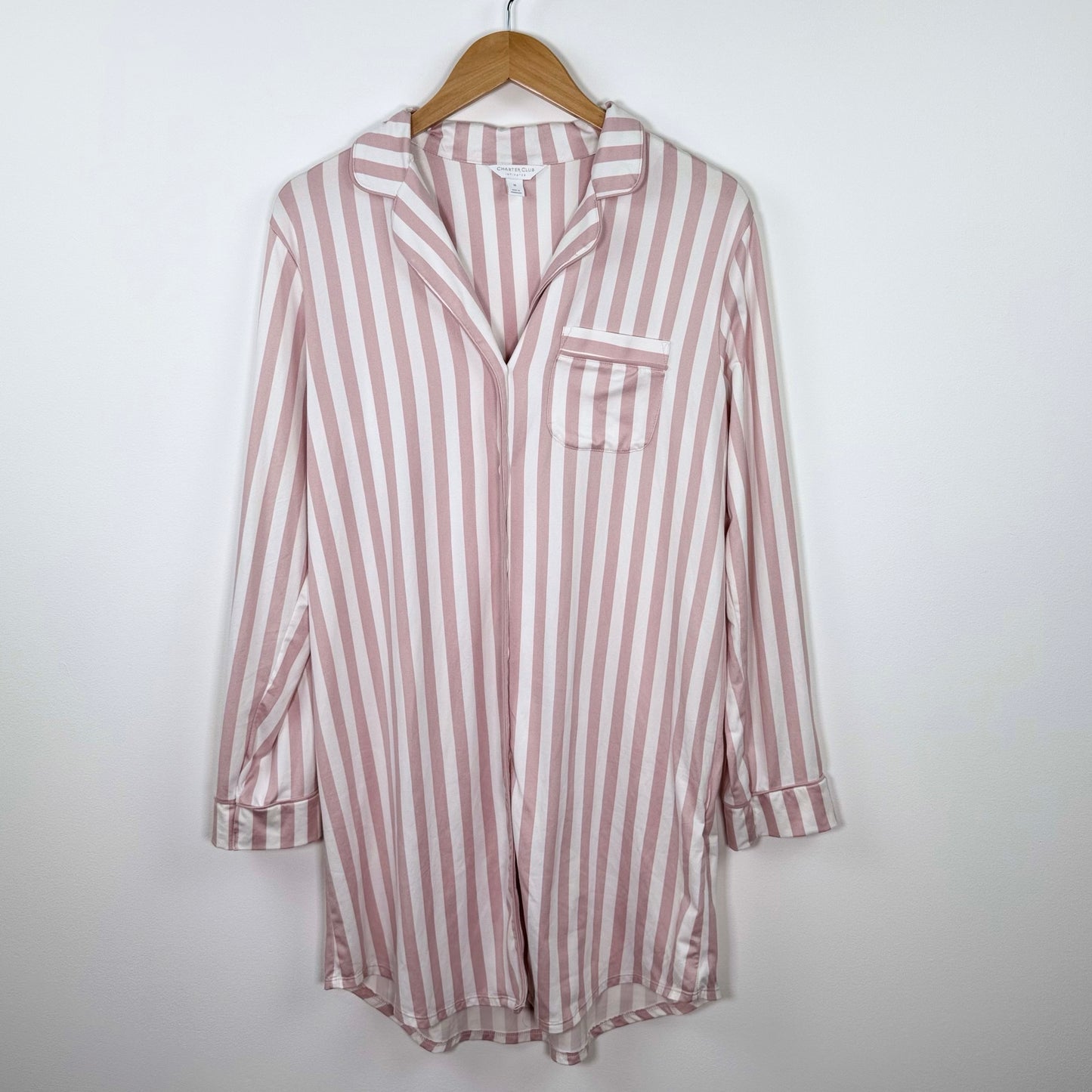 Charter Club Striped Nightgown (M)