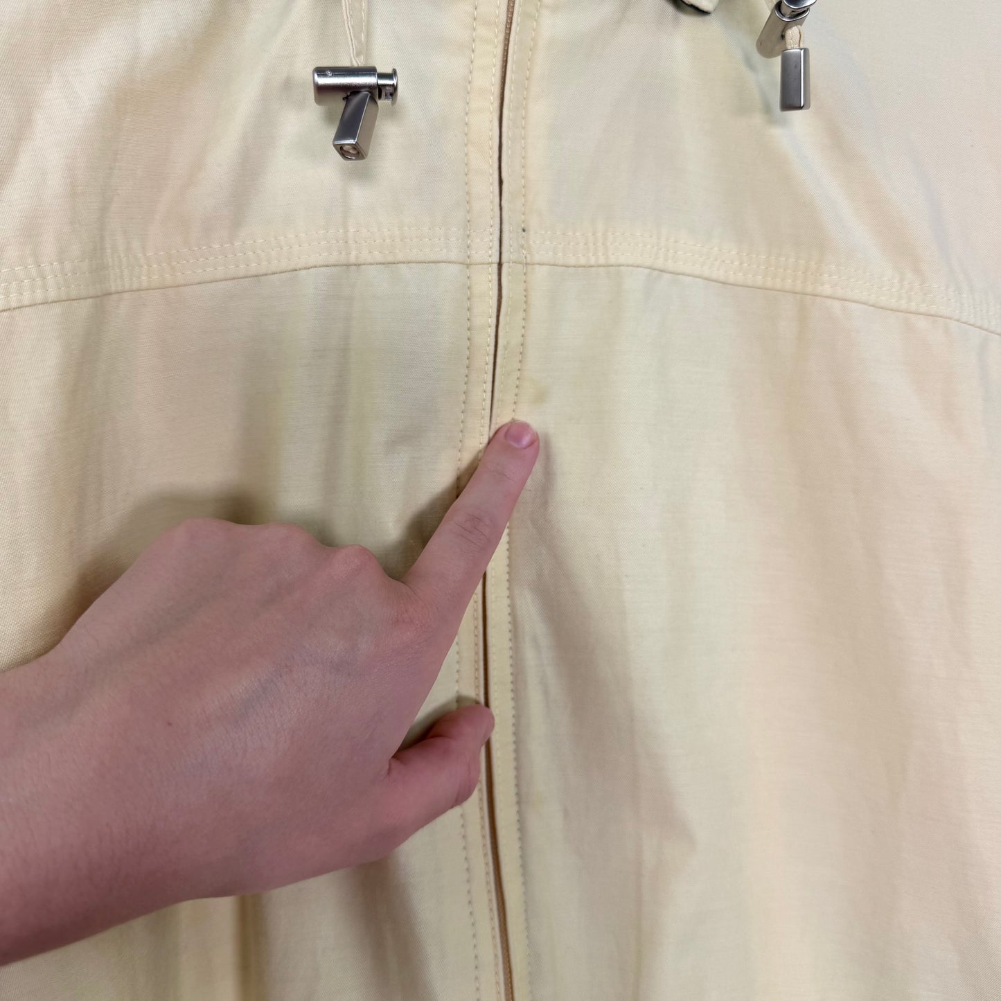 London Fog Light Yellow Zip-Up Jacket